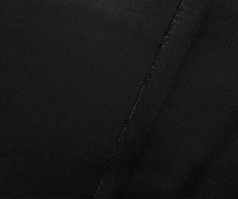 Deep Black 10 oz. Cotton Blend Stretch Twill Woven Denim Fabric