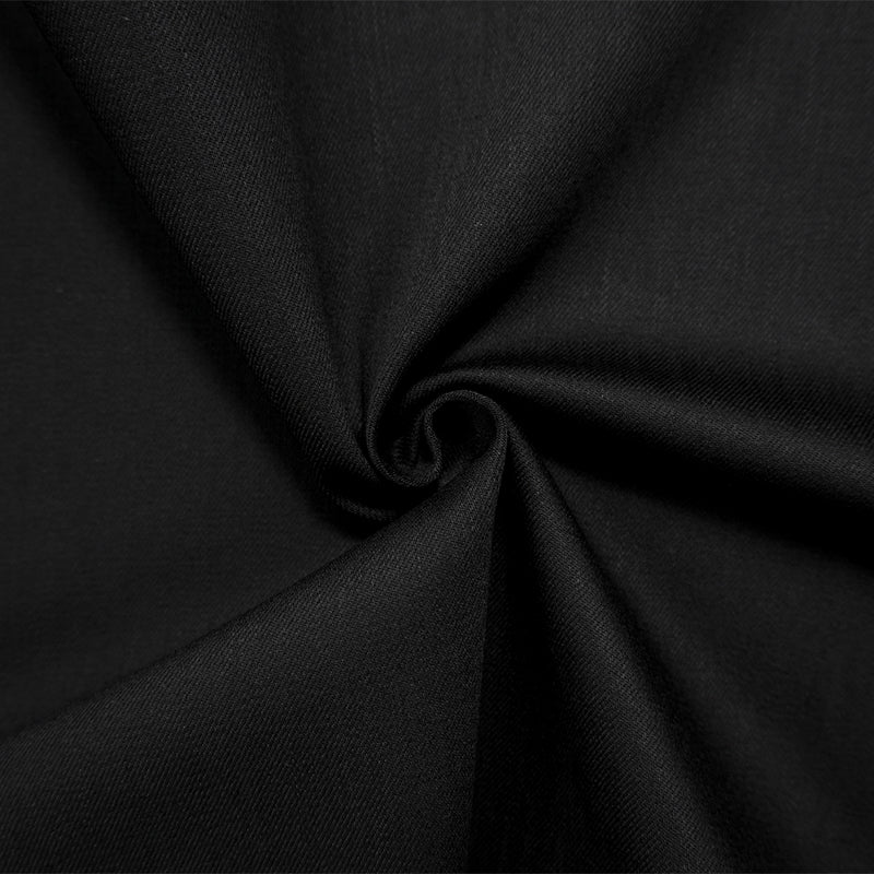 Black 10 oz. Cotton Blend Stretch Twill Woven Denim Fabric