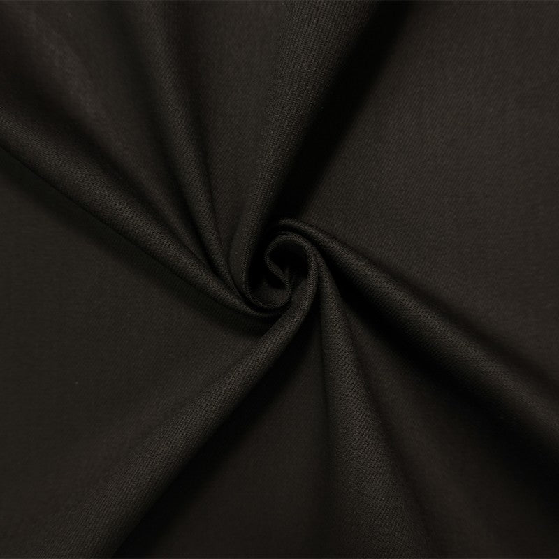 Matte Black 10.5 oz Cotton Blend Denim Twill Woven Fabric