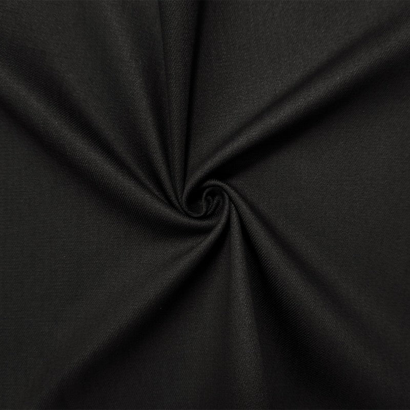 Deep Black 10 oz. Cotton Blend Twill Woven Denim Fabric