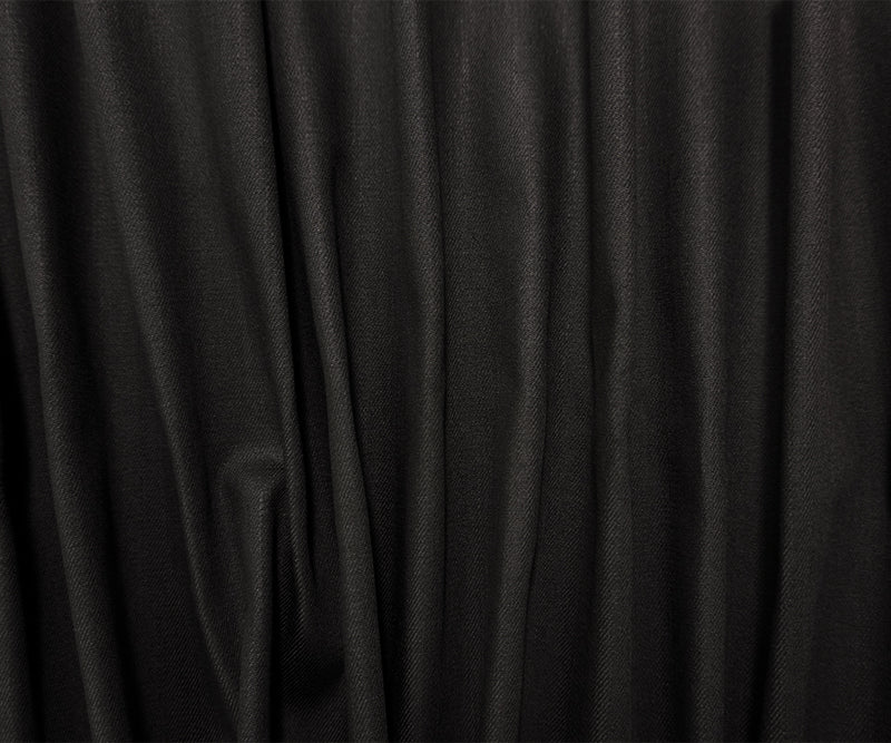 Deep Black 10 oz. Cotton Blend Twill Woven Denim Fabric