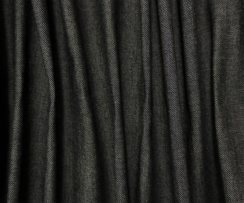 Black 11.5 oz. Cotton Stretch Denim Twill Woven Fabric