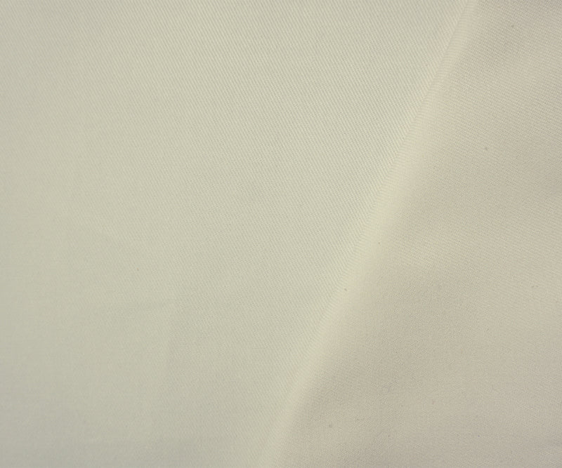 White 10 oz. Cotton Solid Bull Denim Woven Fabric