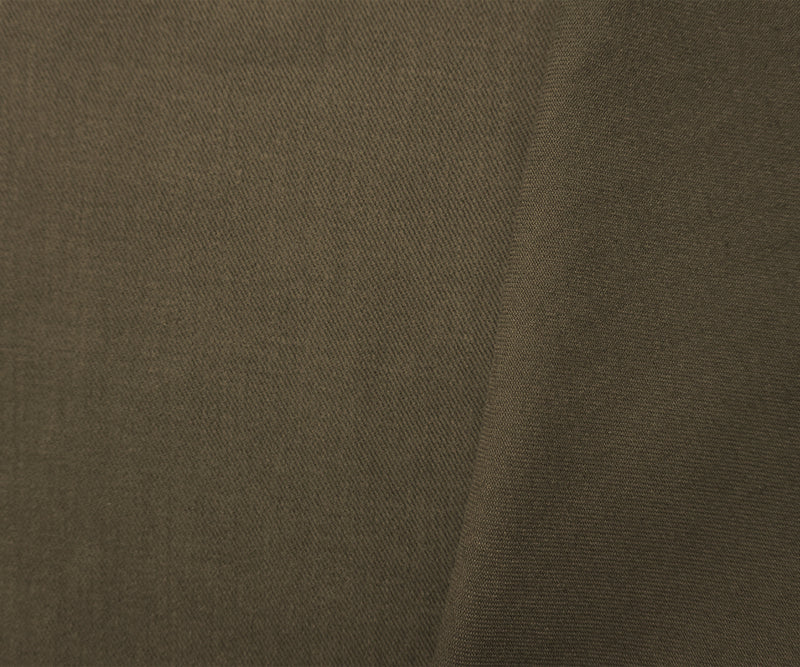 4 YD PC-Dark Green 11 oz. Cotton Brushed Face Bull Denim Woven Fabric