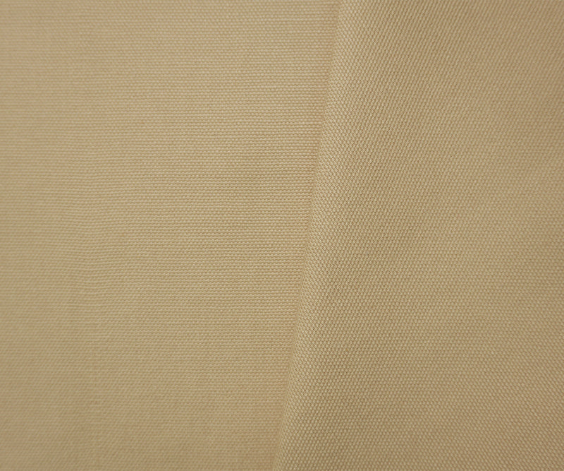 Beige Cotton Solid Canvas Woven Fabric
