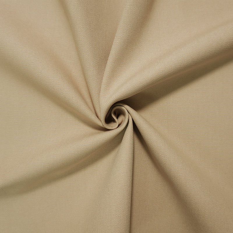 Beige Cotton Solid Canvas Woven Fabric