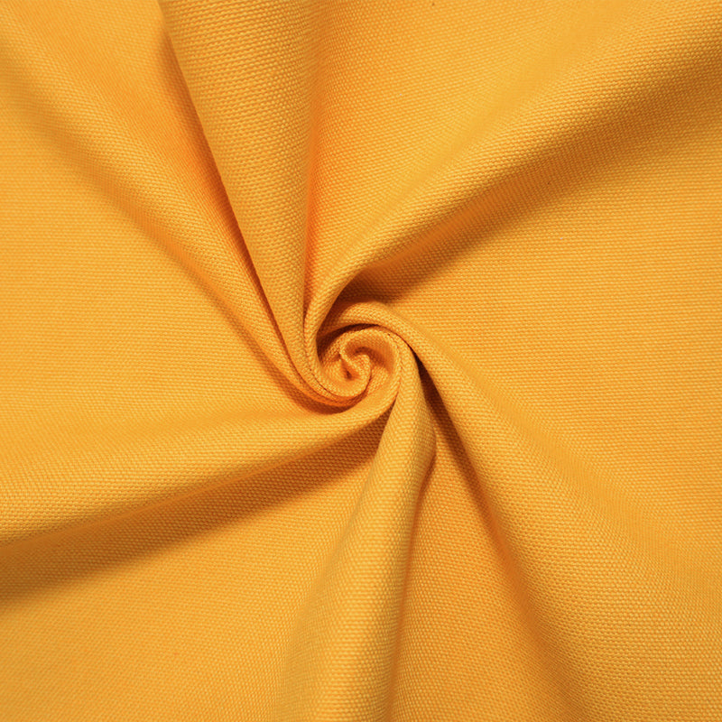 Yellow Cotton Solid Canvas Woven Fabric