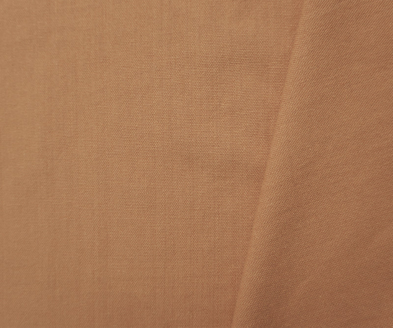 Muted Orange Cotton Solid Washed Canvas Woven Fabric