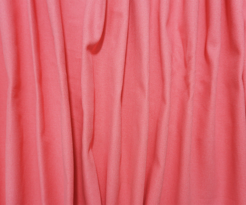 Pink Cotton Solid Canvas Woven Fabric