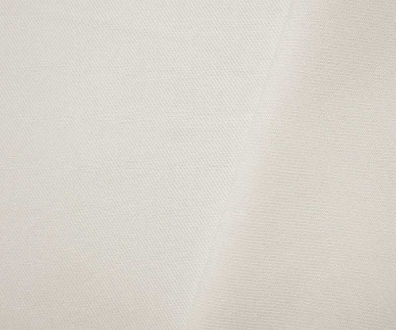 White 11 oz. Cotton Solid Bull Denim Woven Fabric