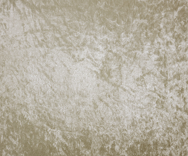 White Poly Spandex Stretch Solid Crushed Velvet Knit Fabric