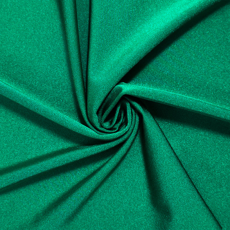 Green Nylon Spandex Performance Solid Knit Fabric