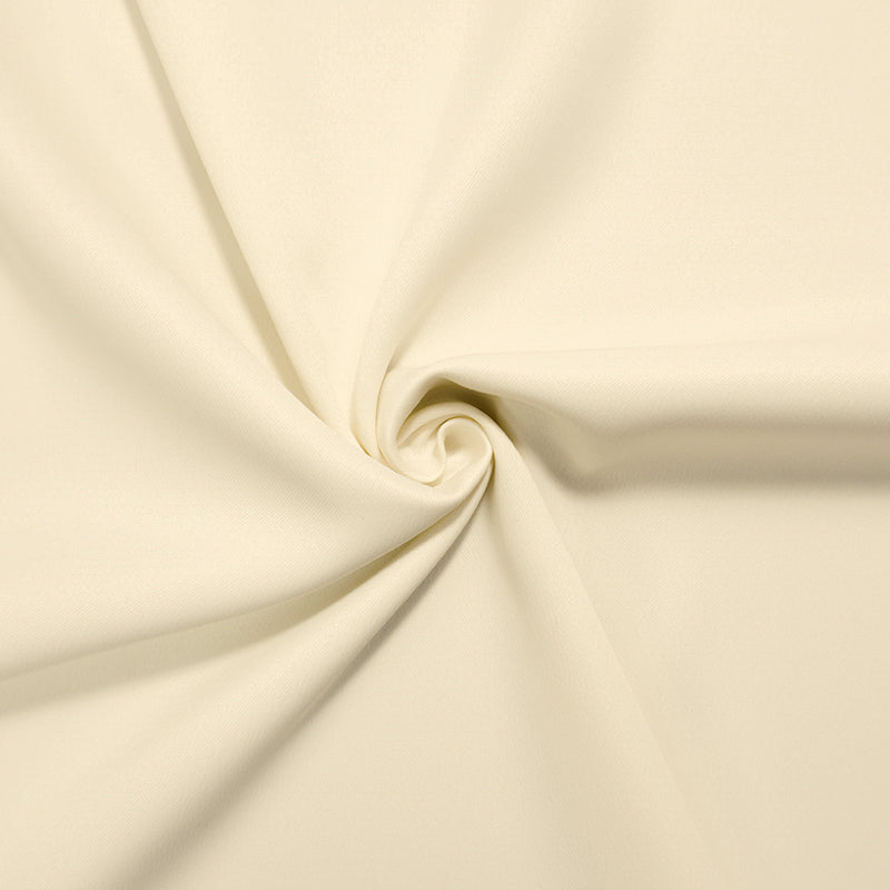 Ivory Poly Stretch Spandex Crepe Satin Woven Fabric