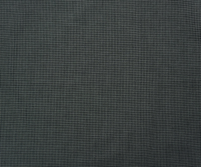 Black-Gray Cotton Micro Check Woven Fabric