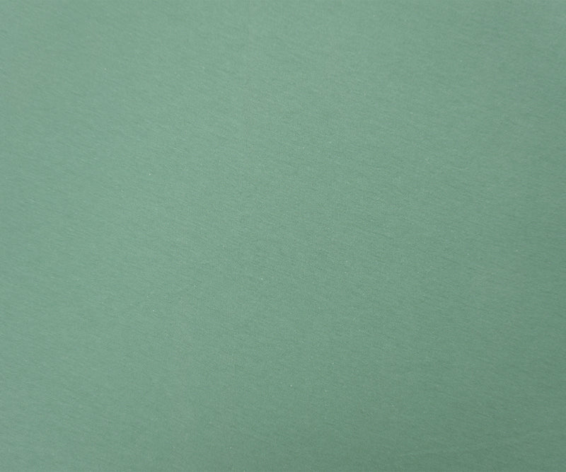 Green Cotton Spandex Stretch Solid Jersey Knit Fabric