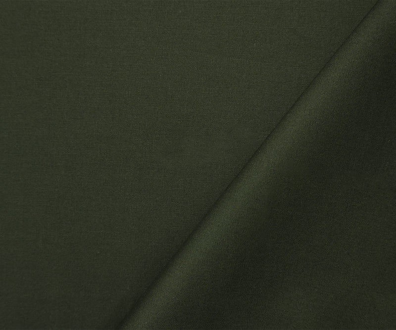 Green Cotton Spandex Stretch Solid Broadcloth Woven Fabric