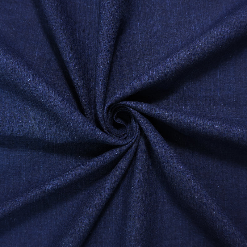 Navy Blue - Cotton Solid Woven Fabric