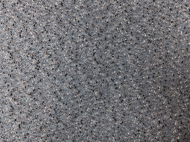 Blue Poly Slub Texture Jersey Novelty Knit Fabric