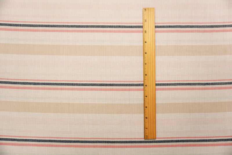 Off-White Famous Maker Poly Cotton Stripe Dobby Woven Fabric