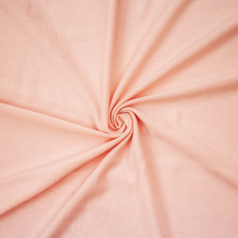 Peach Bamboo Solid Stretch Jersey Knit Fabric