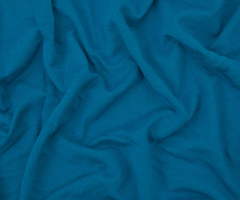 Deep Teal Bamboo Solid Stretch Jersey Knit Fabric