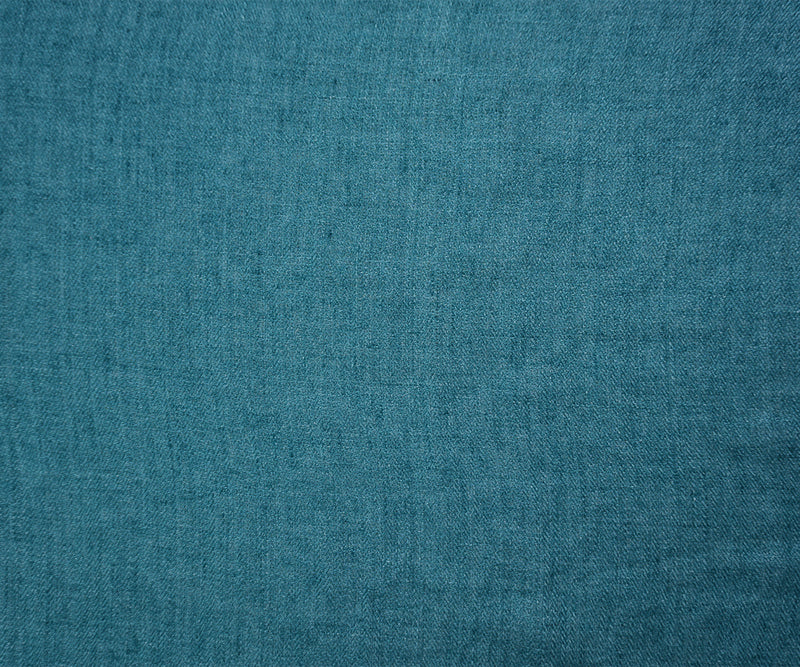 Teal Famous Designer Linen Heather Twill Woven Fabric