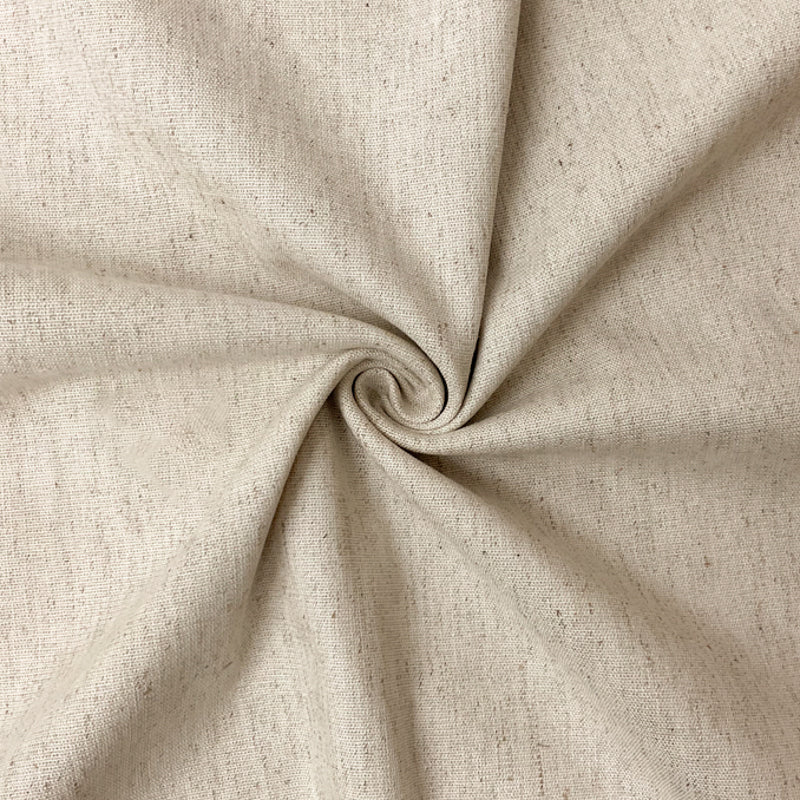 Beige Famous Designer Rayon Linen Spandex Organic Woven Fabric