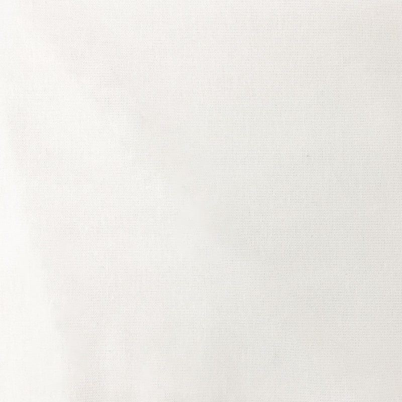 White Famous Designer Linen Spandex Solid Woven Fabric