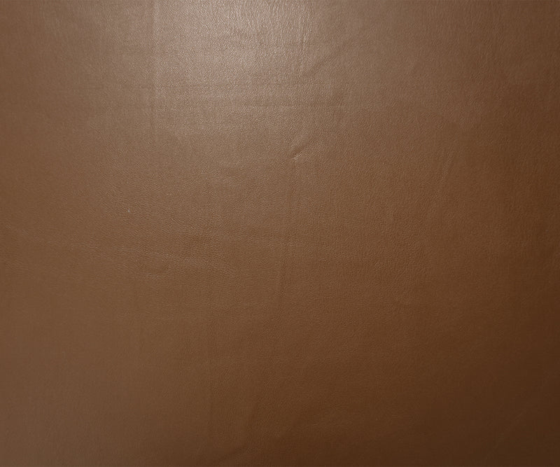 Brown Famous Designer PU Faux Leather Knit Fabric