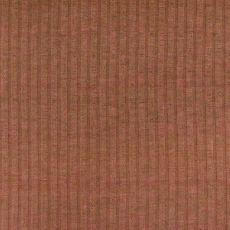 Clay Brown 4X7 Stretch Polyester Rib Knit Fabric
