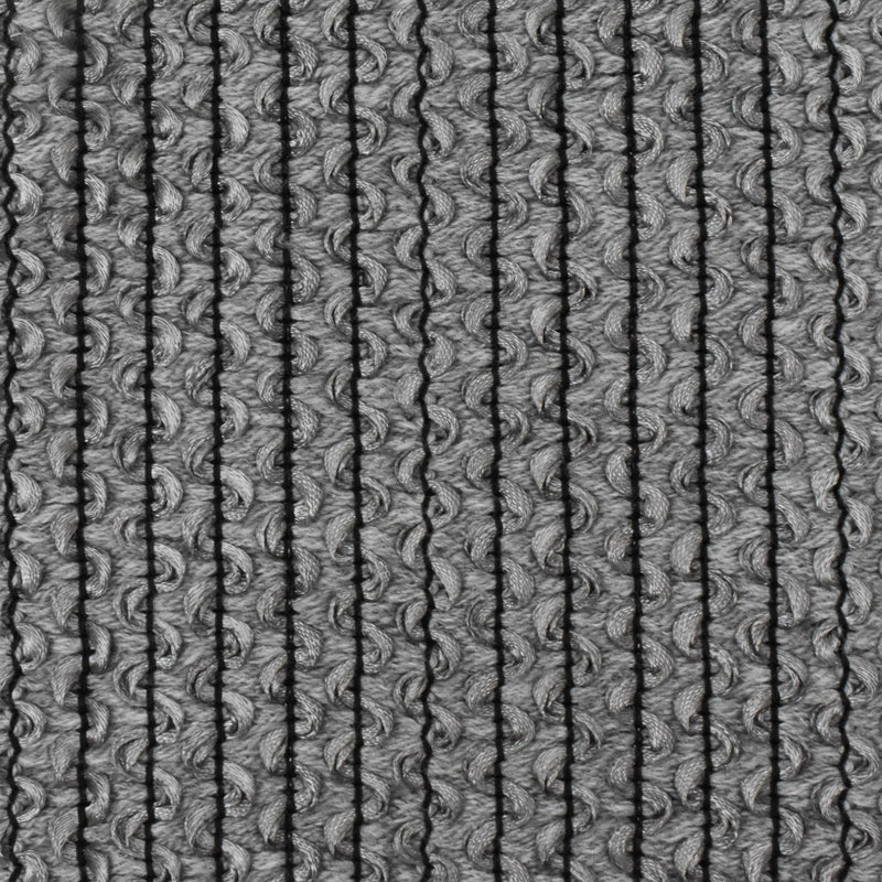 Galaxy Gray-Black-Gray 3D Wave Acrylic Poly Woven Jacketing Fabric