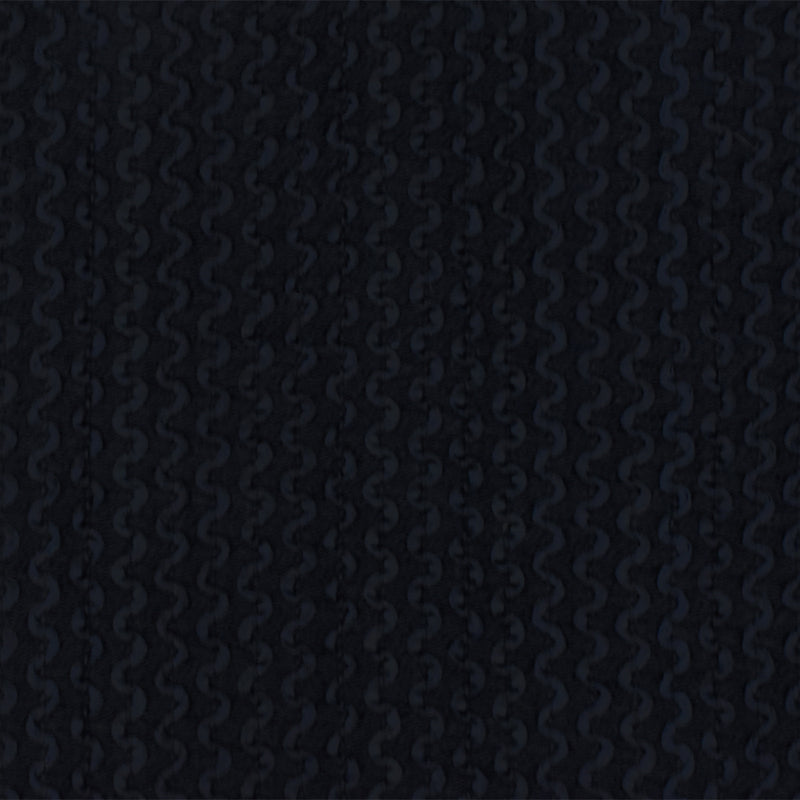Obsidian Black 3D Wave Acrylic Poly Woven Jacketing Fabric