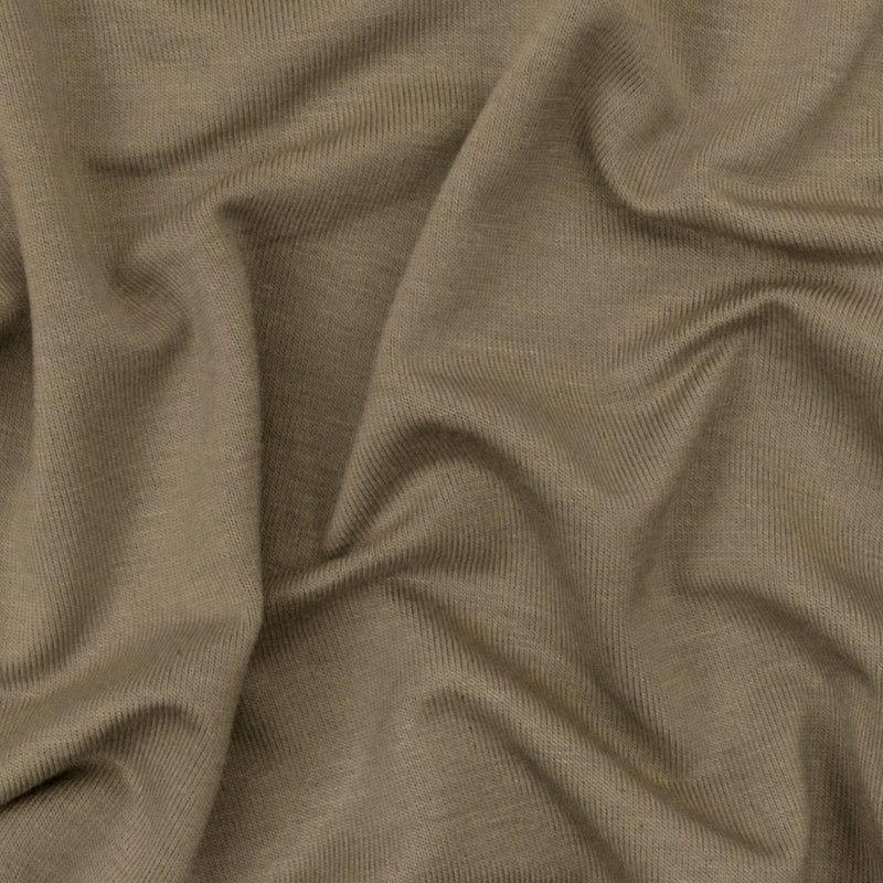 Beige Solid Stretch Spandex Rayon Modal Jersey Knit Fabric