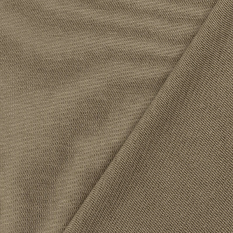 Beige Solid Stretch Spandex Rayon Modal Jersey Knit Fabric
