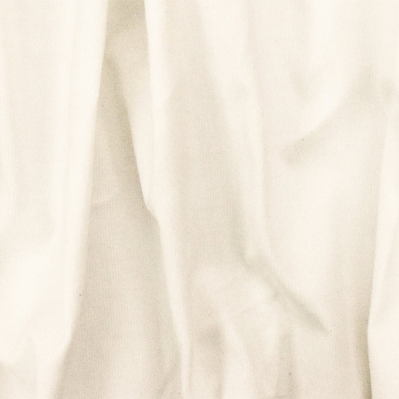 Ivory Solid Stretch Cotton Spandex Featherwale Corduroy Woven Fabric