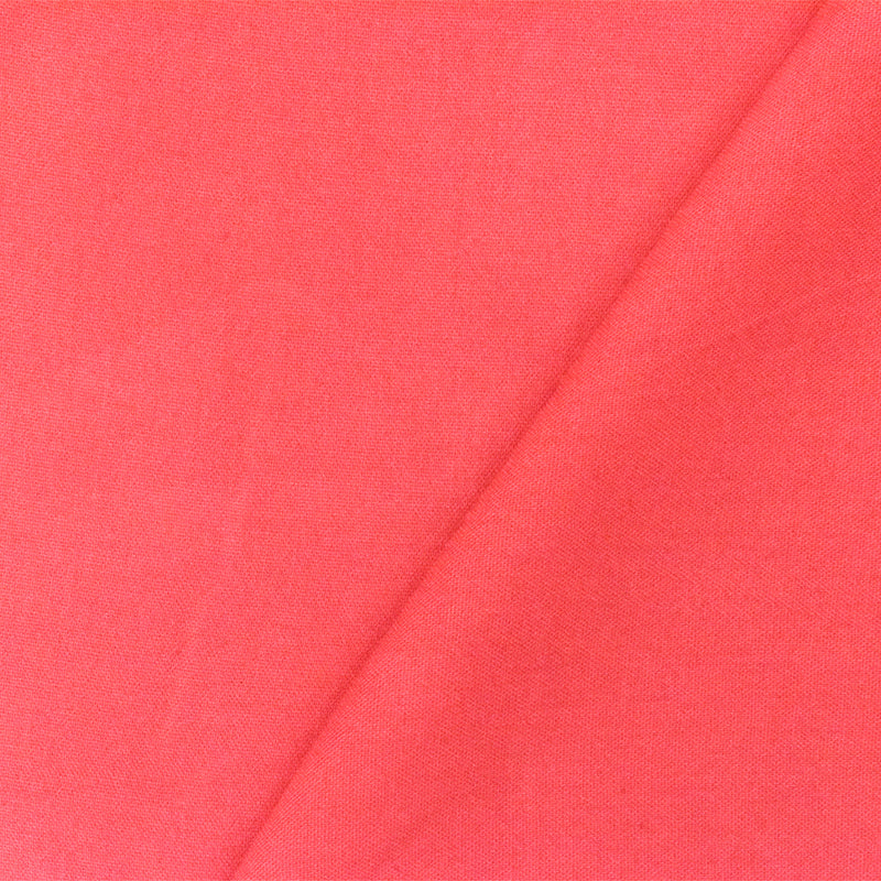 Red Solid Rayon Challis Woven Fabric