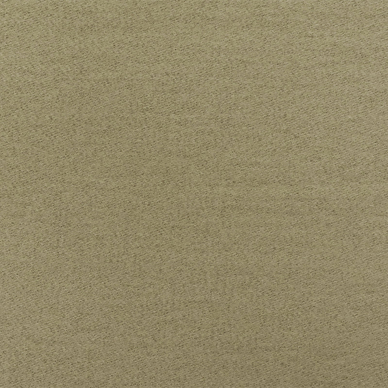 Beige Solid Wool Poly Double Brushed Knit Jacketing Fabric
