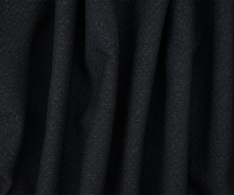 Black-Brown Poly Dobby Woven Bonded Layer Stretch Spandex Jacketing Fabric