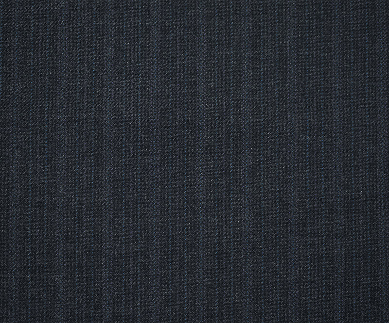 Gray-Black-Blue Wool Poly Faded Texture Stripe Twill Woven Suiting Fabric