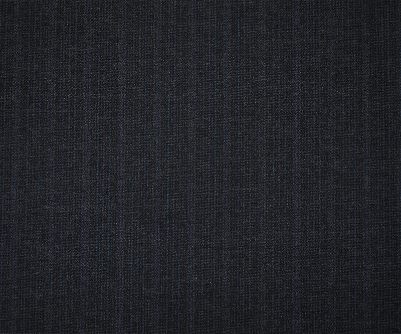 Black-Blue-Purple Wool Poly Texture Plaid Suiting Twill Woven Fabric