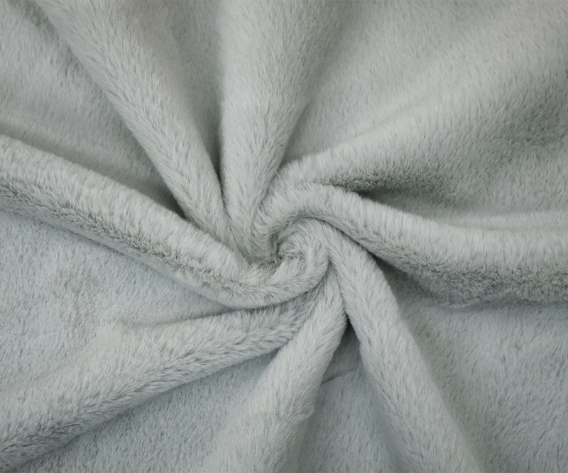 1 YD PC Light Gray Single Sided Stretch Fleece Knit Fabric