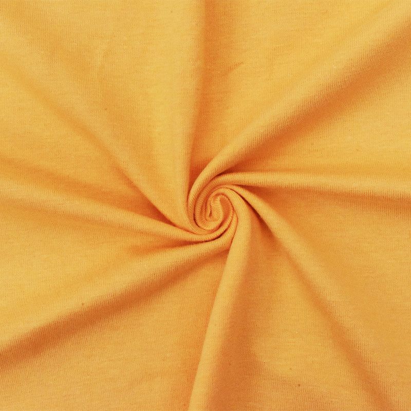 Yellow Solid Stretch Cotton Spandex Jersey Knit Fabric