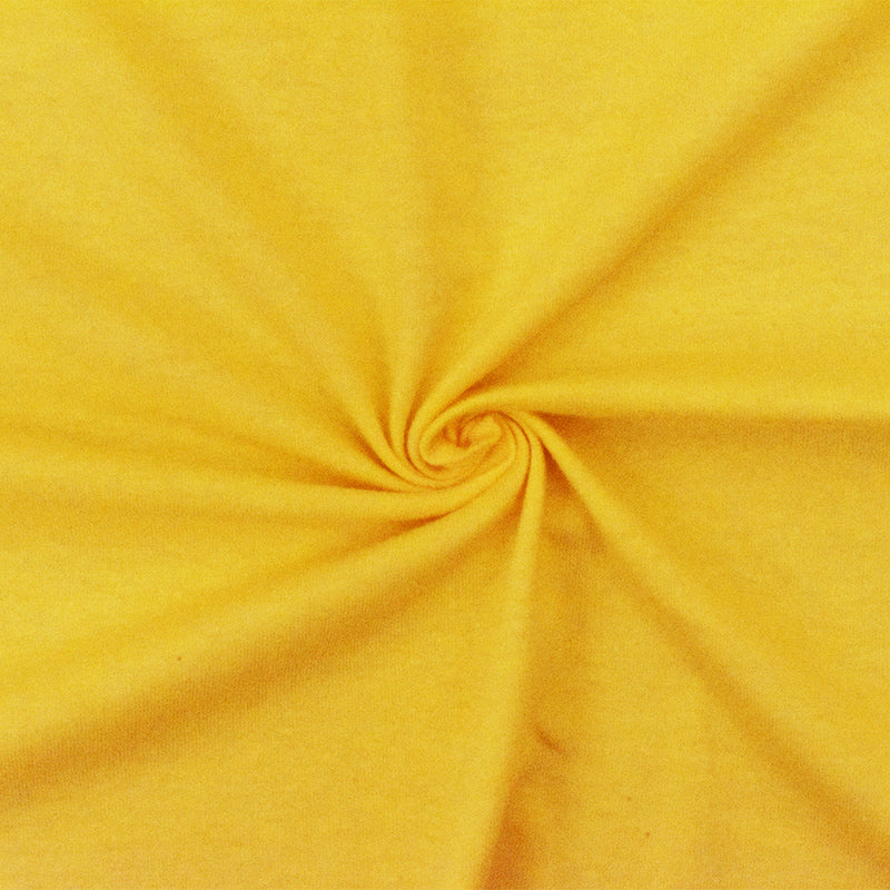 Yellow Solid Stretch Cotton Spandex Jersey Knit Fabric