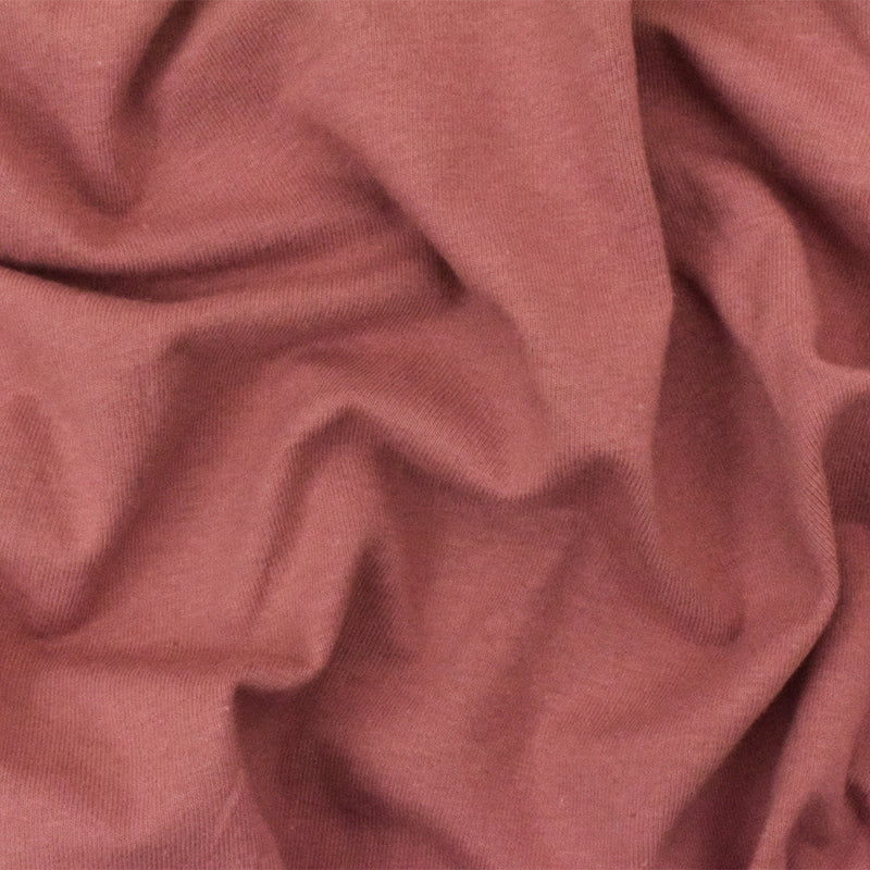 Red Solid Stretch Cotton Spandex Jersey Knit Fabric