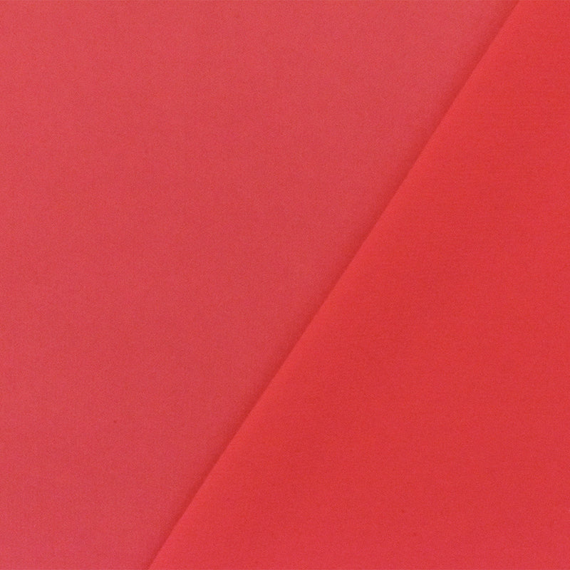 Red Solid Polyester Chiffon Woven Fabric