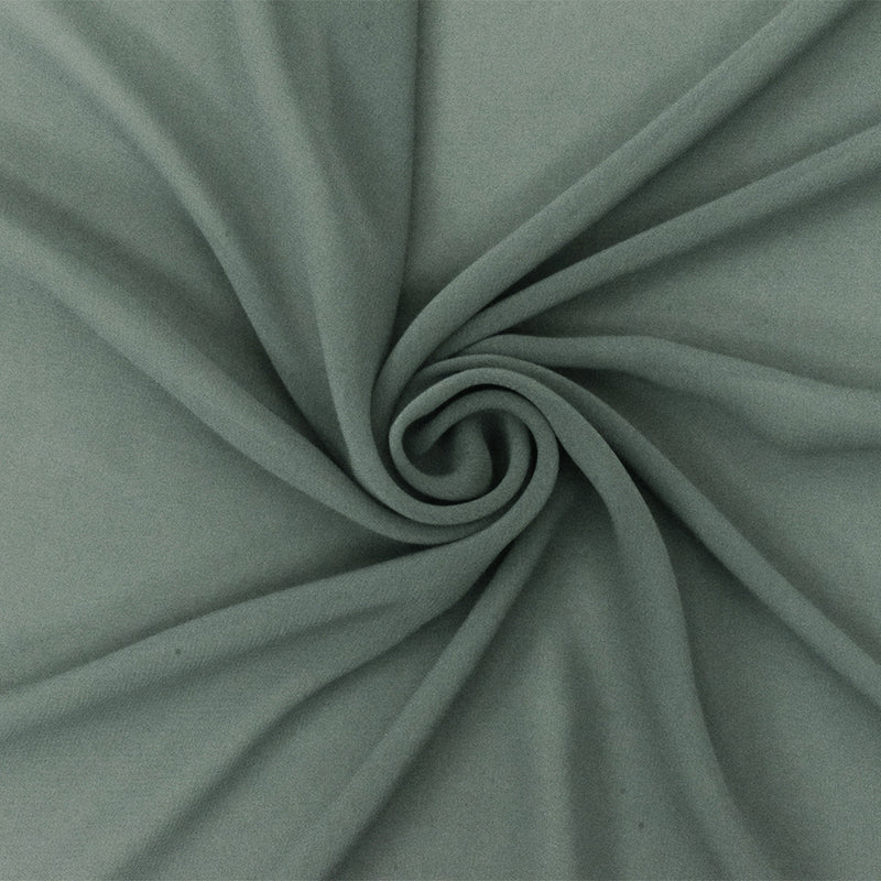 Gray Solid Polyester Chiffon Woven Fabric