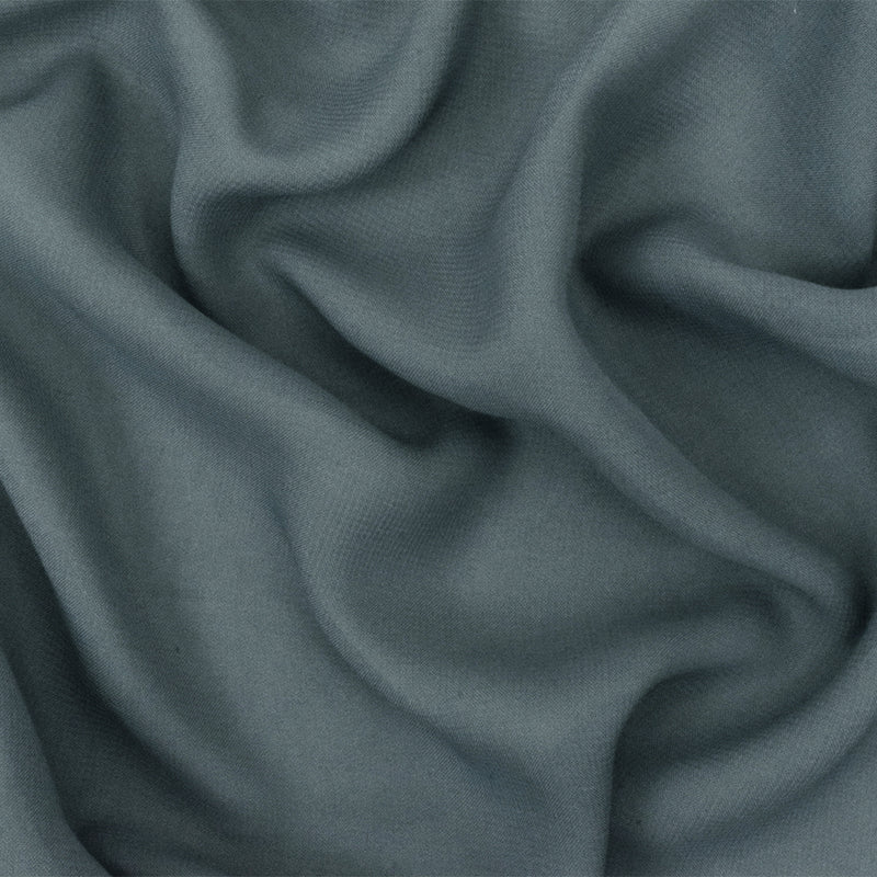Gray Solid Polyester Chiffon Woven Fabric