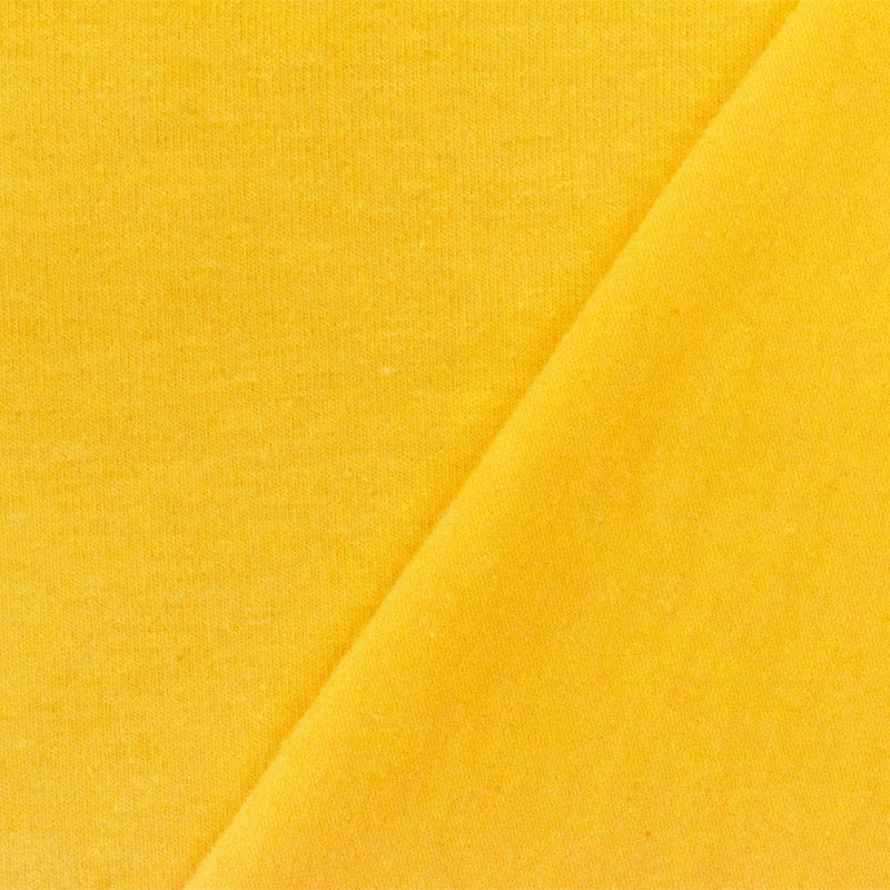 Yellow Solid Stretch Cotton Spandex Jersey Knit Fabric