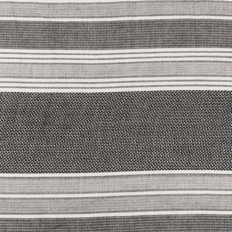 Black-White Famous Maker Cotton Textured Stripe Dobby Woven Shirting Fabric
