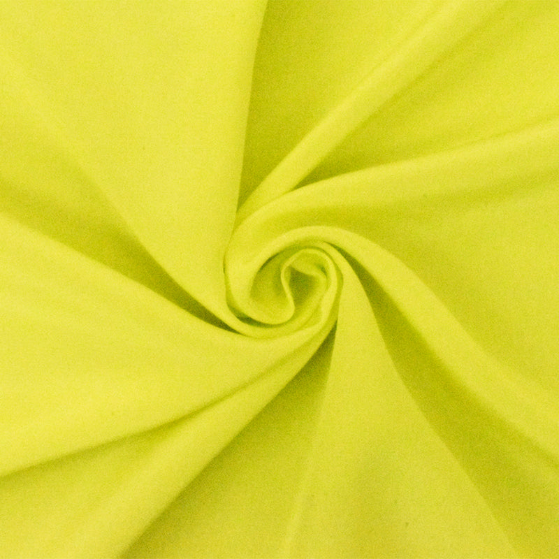 Yellow Famous Designer Silk Solid Crepe De Chine Fabric